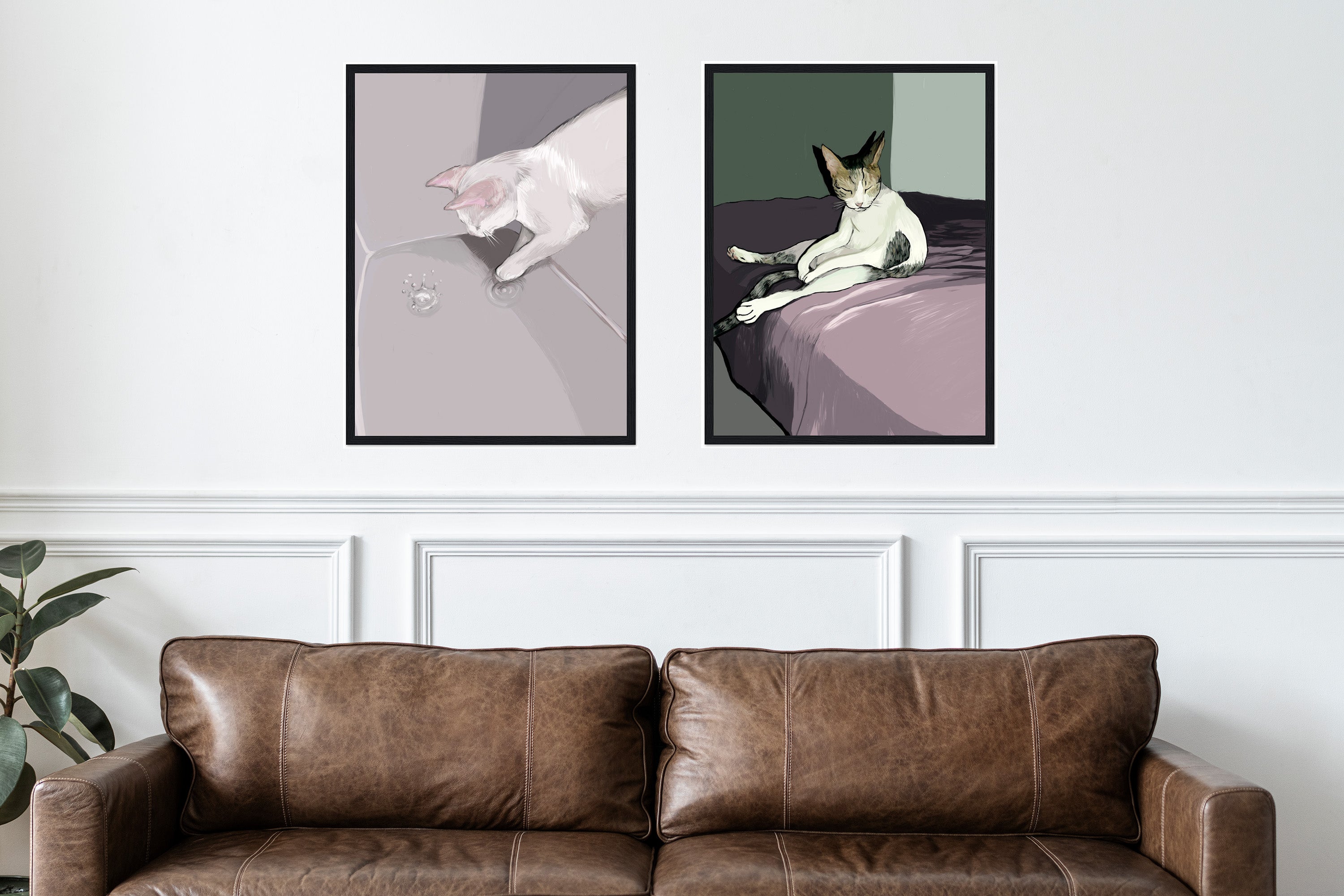 Cat prints for sale Lazy Cat Neta s Art